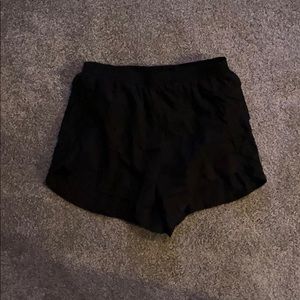 Black athletic shorts